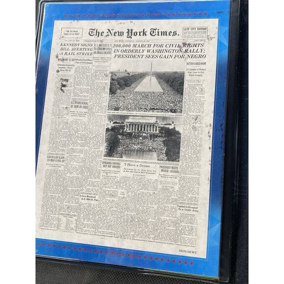 New York Times Civil Rights Commemorative March For Civil Rights Coin Set W/ COA - Picture 9 of 10